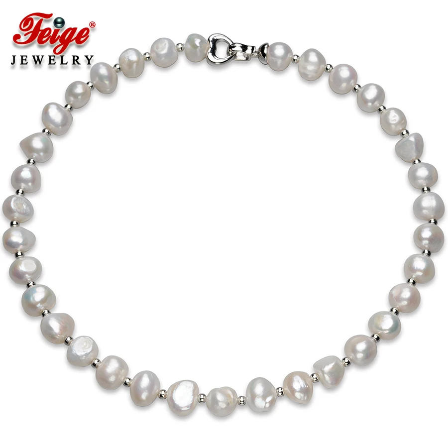Feige Baroque Style 10-11mm White Natural Freshwater Pearl Wedding Necklaces Collar De Perlas Joyas Bijoux
Feige Baroque Style 10-11mm White Natural Freshwater Pearl Wedding Necklaces Collar De Perlas Joyas Bijoux