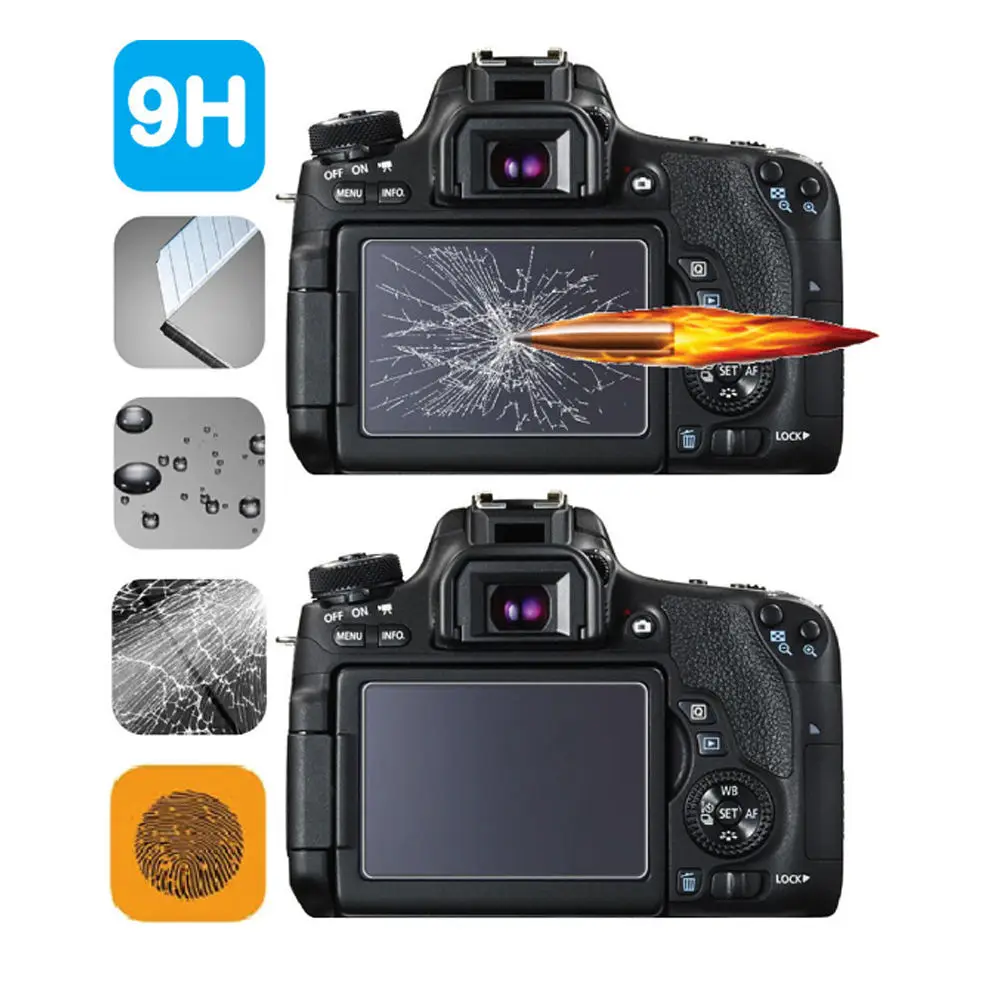 2 шт./упаковка защитное закаленное стекло для ЖК-экрана Sony NEX6 NEX5 NEX7 | Электроника