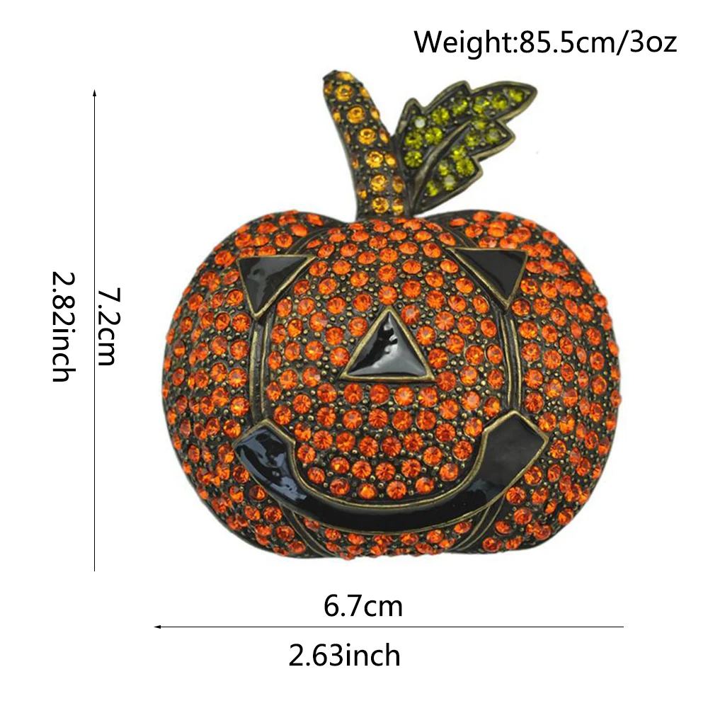 Grace Jun New Design Vintage Rhinestone Black Enamel Pumpkin Brooches Unisex Halloween Brooch Pin Festival Decorations Gift
Grace Jun New Design Vintage Rhinestone Black Enamel Pumpkin Brooches Unisex Halloween Brooch Pin Festival Decorations Gift