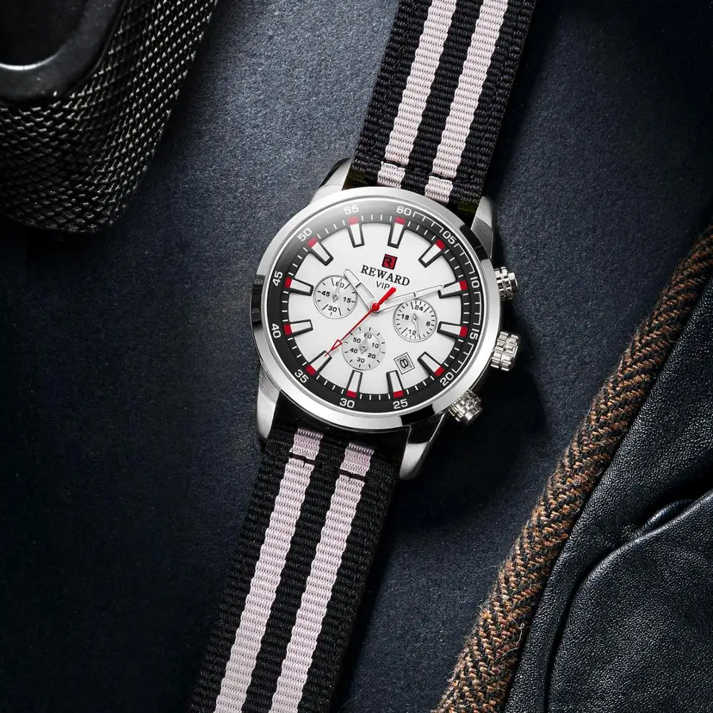 REWARD Watch Fashion nylon Strap watch men Brand luminous Men's Watch Waterproof Calendar feature relogio masculino montre hom
REWARD Watch Fashion nylon Strap watch men Brand luminous Men's Watch Waterproof Calendar feature relogio masculino montre hom