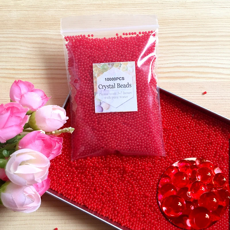 10000pcs/bag Crystal Soil Hydrogel Gel Polymer Water Beads Balls Flower/Wedding/Decoration Growing Water Balls Big Home Decor
10000pcs/bag Crystal Soil Hydrogel Gel Polymer Water Beads Balls Flower/Wedding/Decoration Growing Water Balls Big Home Decor