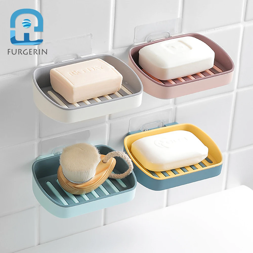FURGERIN Soap Holder Bathroom Accessories waterproof portable soap box wall mounted Self-adhesive No Punching
FURGERIN Soap Holder Bathroom Accessories waterproof portable soap box wall mounted Self-adhesive No Punching