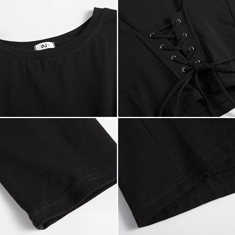 Autumn and winter long-sleeved t-shirt female Slim 2018 new Korean fashion belt with waist slimming personality corns top
Autumn and winter long-sleeved t-shirt female Slim 2018 new Korean fashion belt with waist slimming personality corns top
