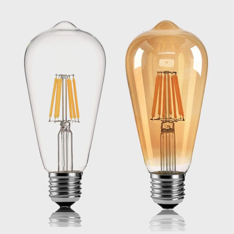 LED Bulb ST64 Filament Lamp Edison Shape Vintage Pendant Light 220V 2W 4W 6W 8W Retro Decor for Home Loft Club Study Studio
LED Bulb ST64 Filament Lamp Edison Shape Vintage Pendant Light 220V 2W 4W 6W 8W Retro Decor for Home Loft Club Study Studio