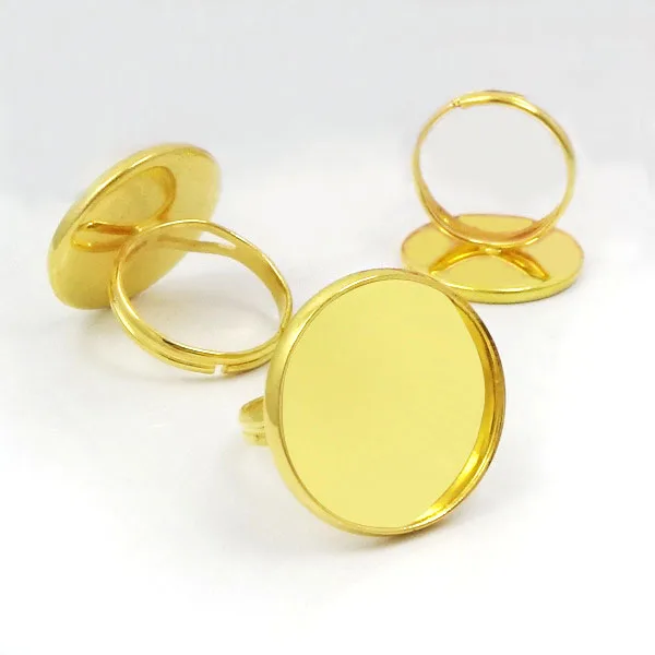 Фото Кольца 8 мм с пустыми кольцами круглые стеклянные кольца кабошоном комплектующие