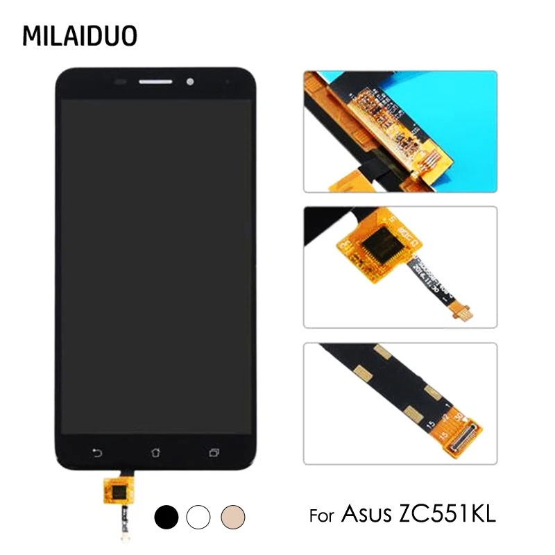 LCD Display For Asus Zenfone 3 Laser ZC551KL Z01BD Touch Screen Digitizer Sensor Replacement Assembly Black No/with Frame 5.5''
LCD Display For Asus Zenfone 3 Laser ZC551KL Z01BD Touch Screen Digitizer Sensor Replacement Assembly Black No/with Frame 5.5''