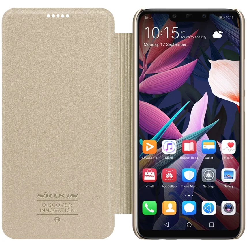 Чехол NILLKIN для Huawei Mate 20 lite блестящий оригинальный изысканный откидной кожаный