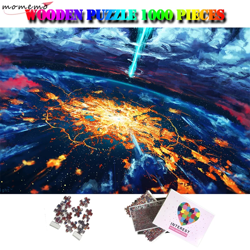 MOMEMO Красивая Comet индивидуальные головоломки 1000 шт. деревянные головоломки для детей и взрослых, Обучающие игрушки мультфильм пейзаж головоломки
MOMEMO Красивая Comet индивидуальные головоломки 1000 шт. деревянные головоломки для детей и взрослых, Обучающие игрушки мультфильм пейзаж головоломки