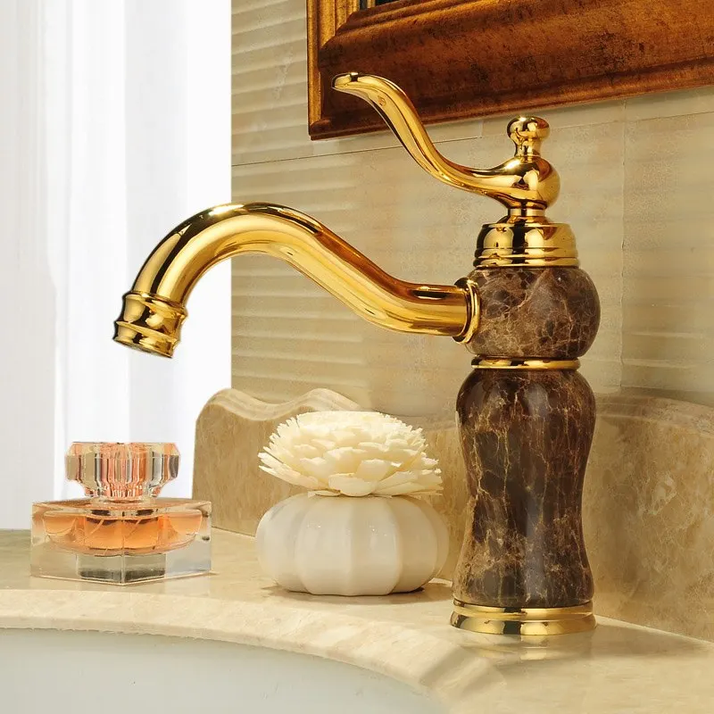 Brass Hot and Cold Mixer Gold Ceramic Decoration Plating Gold jade Bathroom Faucet Mixer Single Hole Sink Basin Faucet
Brass Hot and Cold Mixer Gold Ceramic Decoration Plating Gold jade Bathroom Faucet Mixer Single Hole Sink Basin Faucet