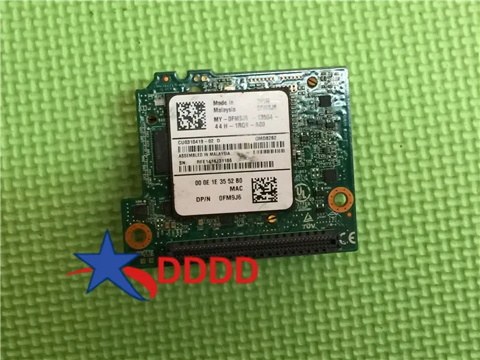 Оригинальная модель FM9J6 0FM9J6 для DELL QLOGIC QMD8262 10GBE, дочерняя карта для мезонинной сети, полностью протестирована
Оригинальная модель FM9J6 0FM9J6 для DELL QLOGIC QMD8262 10GBE, дочерняя карта для мезонинной сети, полностью протестирована