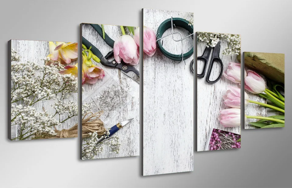 5 piece Painting Canvas Print HD Printed flower tool scissors tulip room decor poster picture canvas wholesale drop shipping
5 piece Painting Canvas Print HD Printed flower tool scissors tulip room decor poster picture canvas wholesale drop shipping