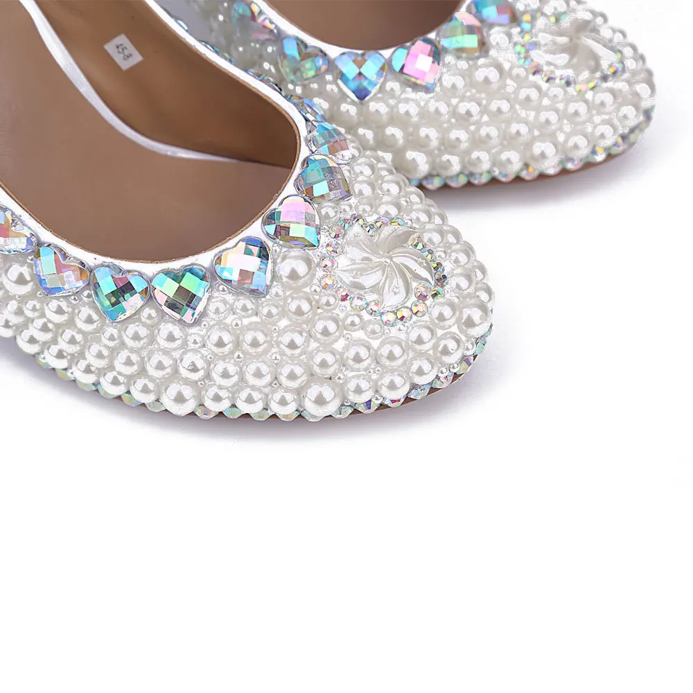 MA0427 European and American New Fashion Star Women's Pumps White Pearl Water Diamondsl Round-Headed High-heeled Wedding Shoes
MA0427 European and American New Fashion Star Women's Pumps White Pearl Water Diamondsl Round-Headed High-heeled Wedding Shoes