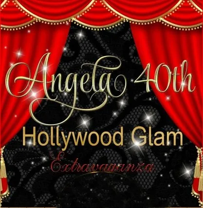 Custom Hollywood Glitz And Glam 40th 50th Birthday Black Lace Curtains Sparkly backdrop Computer print party background
Custom Hollywood Glitz And Glam 40th 50th Birthday Black Lace Curtains Sparkly backdrop Computer print party background