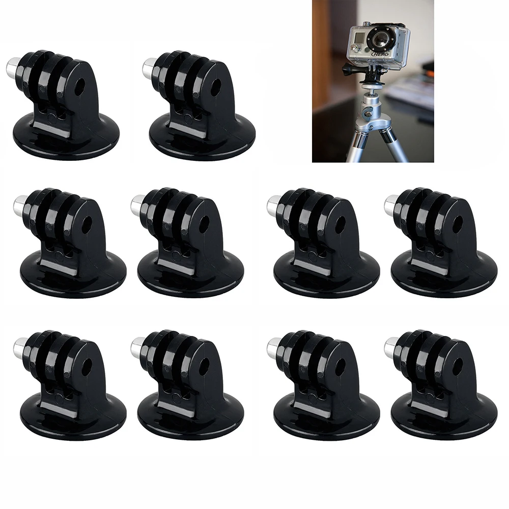 10PCS Tripod Mount to 1/4 Screw Mount Adapter Converter for Action Camera Hero HD Hero 10 9 8 7 6 5 4 3 3+ xiaomi yi
10PCS Tripod Mount to 1/4 Screw Mount Adapter Converter for Action Camera Hero HD Hero 10 9 8 7 6 5 4 3 3+ xiaomi yi
