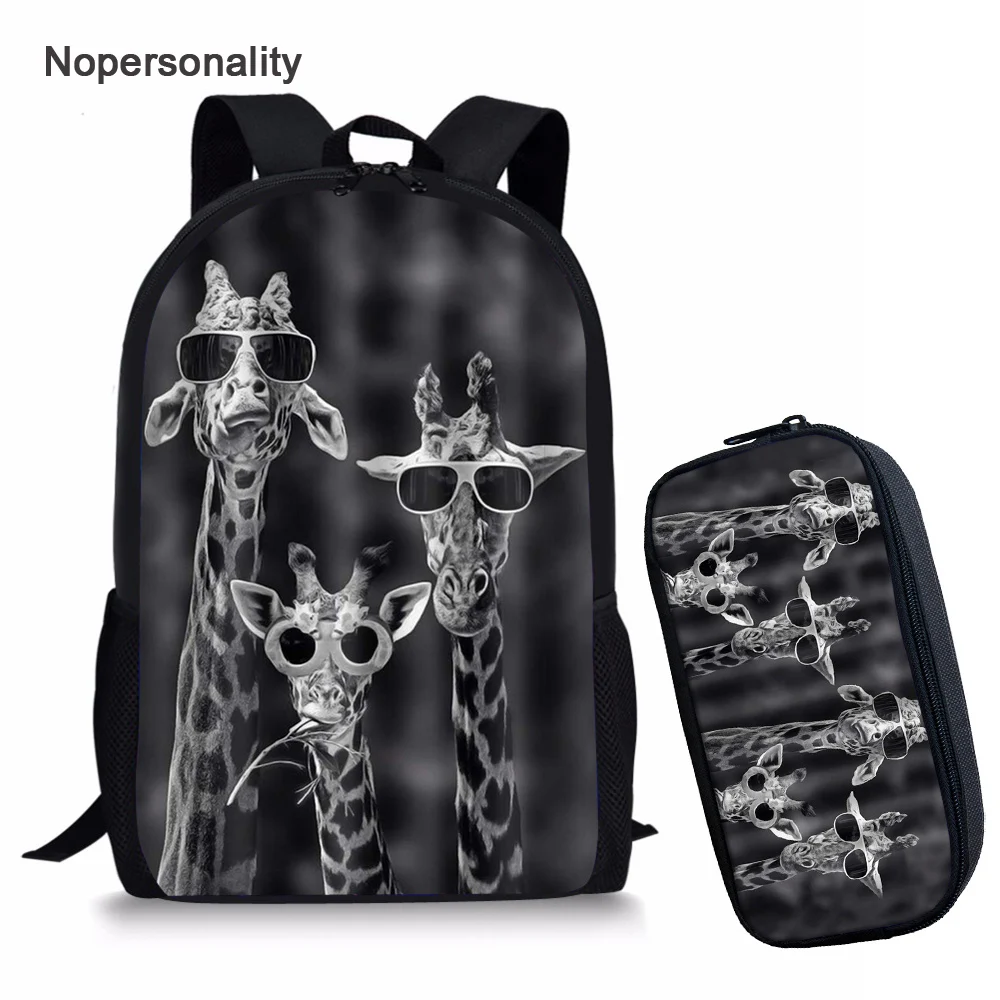 Nopersonality Cute Giraffe Print Schoolbag Set for Teenager Girls Lovely Student Kids School Bag High Quality Children Bookbags
Nopersonality Cute Giraffe Print Schoolbag Set for Teenager Girls Lovely Student Kids School Bag High Quality Children Bookbags