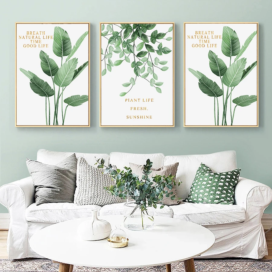 Nordic Style Poster And Prints Tropical Green Plant Scandinavian Decor Canvas Painting Wall Art Picture For Living Room No Frame
Nordic Style Poster And Prints Tropical Green Plant Scandinavian Decor Canvas Painting Wall Art Picture For Living Room No Frame