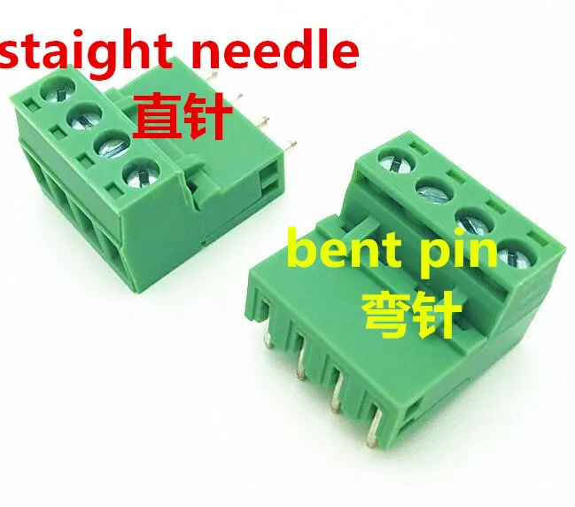 4Pin 5 08 мм клеммный блок соединитель ИЗОГНУТЫЙ ШТИФТ/staight иглы | Строительство и