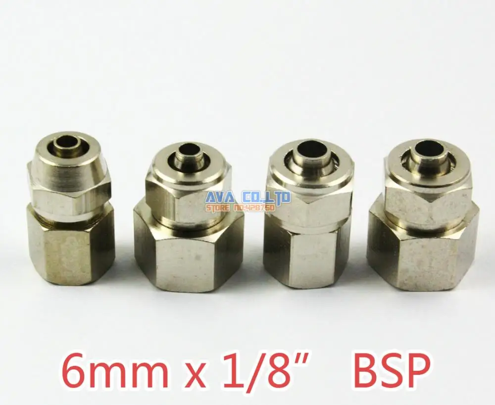 10 Pieces 6mm x 1/8" BSP Brass Straight Female Pneumatic Pipe Hose Quick Coupler Connector Coupling Fitting
10 Pieces 6mm x 1/8" BSP Brass Straight Female Pneumatic Pipe Hose Quick Coupler Connector Coupling Fitting