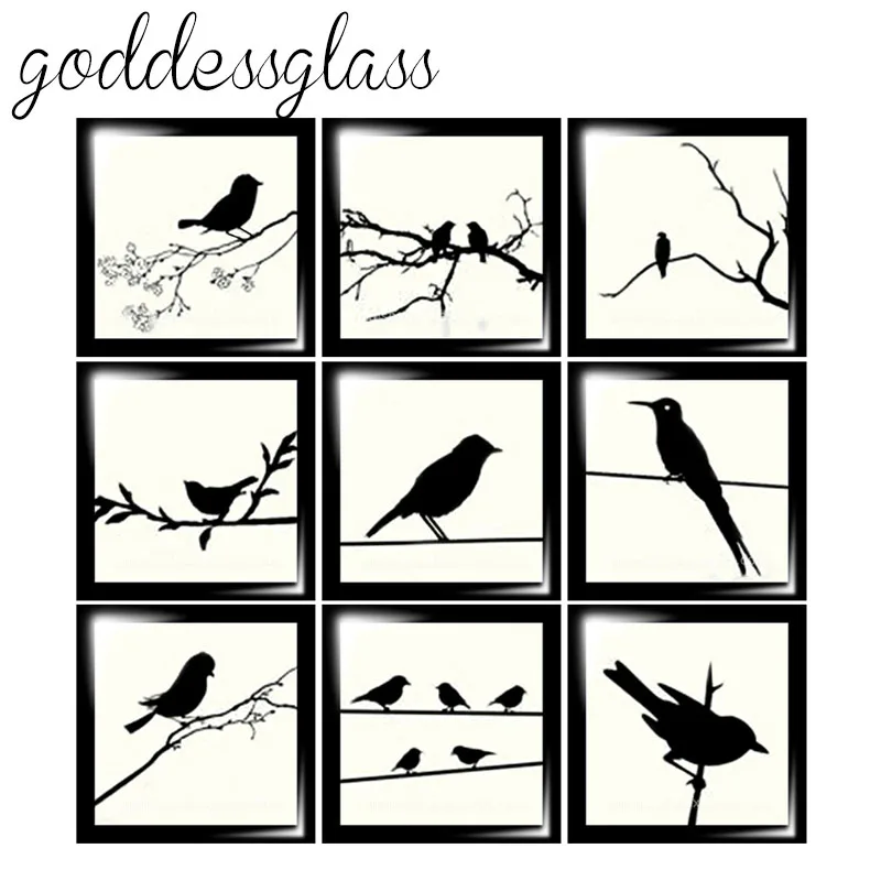 Beauty Birds Hummingbird Magpie 12mm/20mm/25mm/30mm Square photo glass cabochon demo flat back Making findings FB0040
Beauty Birds Hummingbird Magpie 12mm/20mm/25mm/30mm Square photo glass cabochon demo flat back Making findings FB0040