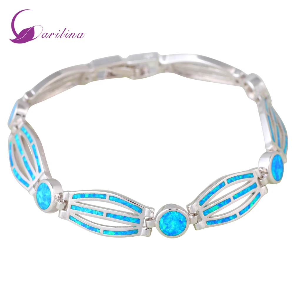 New Hot Popular Silver Color Blue Fire Opal Bracelets Bangles For Teen Girls Pulseiras Femininas Women's Fashion 2021 B468
New Hot Popular Silver Color Blue Fire Opal Bracelets Bangles For Teen Girls Pulseiras Femininas Women's Fashion 2021 B468