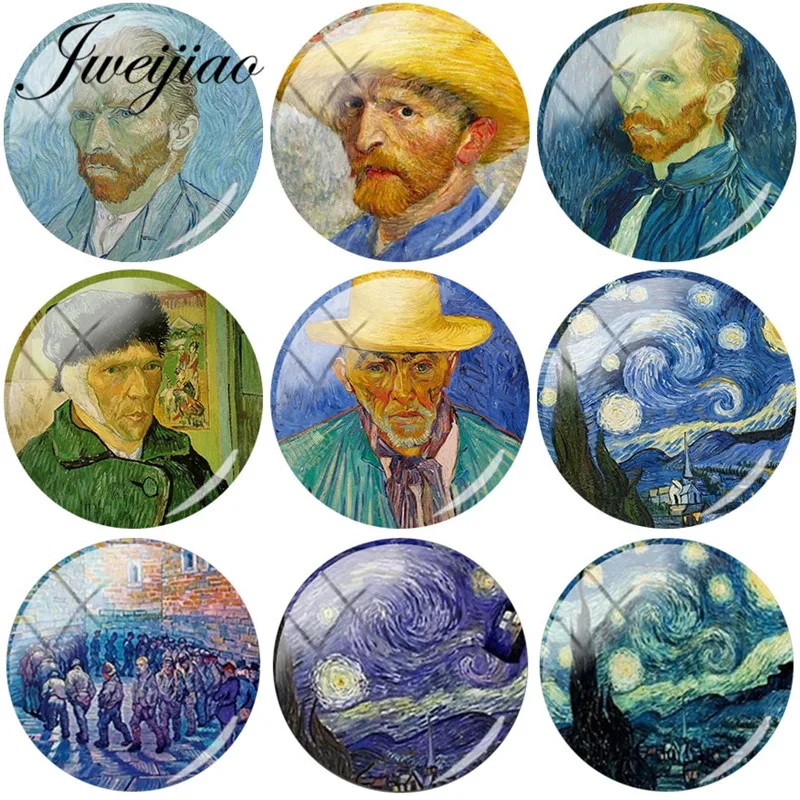 JWEIJIAO Hot Starry Night Retro Personality Art Van Gogh Painting DIY Glass Cabochon Dome Demo Flat Back Jewelry Findings
JWEIJIAO Hot Starry Night Retro Personality Art Van Gogh Painting DIY Glass Cabochon Dome Demo Flat Back Jewelry Findings