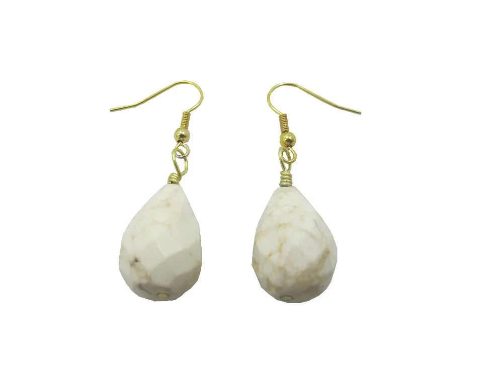 New Arrived Natural Howlite Magnesite 14x22mm Faceted Drop Earring Natural stone Earrings 5pairs/lot
New Arrived Natural Howlite Magnesite 14x22mm Faceted Drop Earring Natural stone Earrings 5pairs/lot