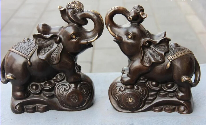song voge gem S0649 9 Classic Pure Copper Bronze Feng Shui Lucky peace and security Elephant Pair
song voge gem S0649 9 Classic Pure Copper Bronze Feng Shui Lucky peace and security Elephant Pair