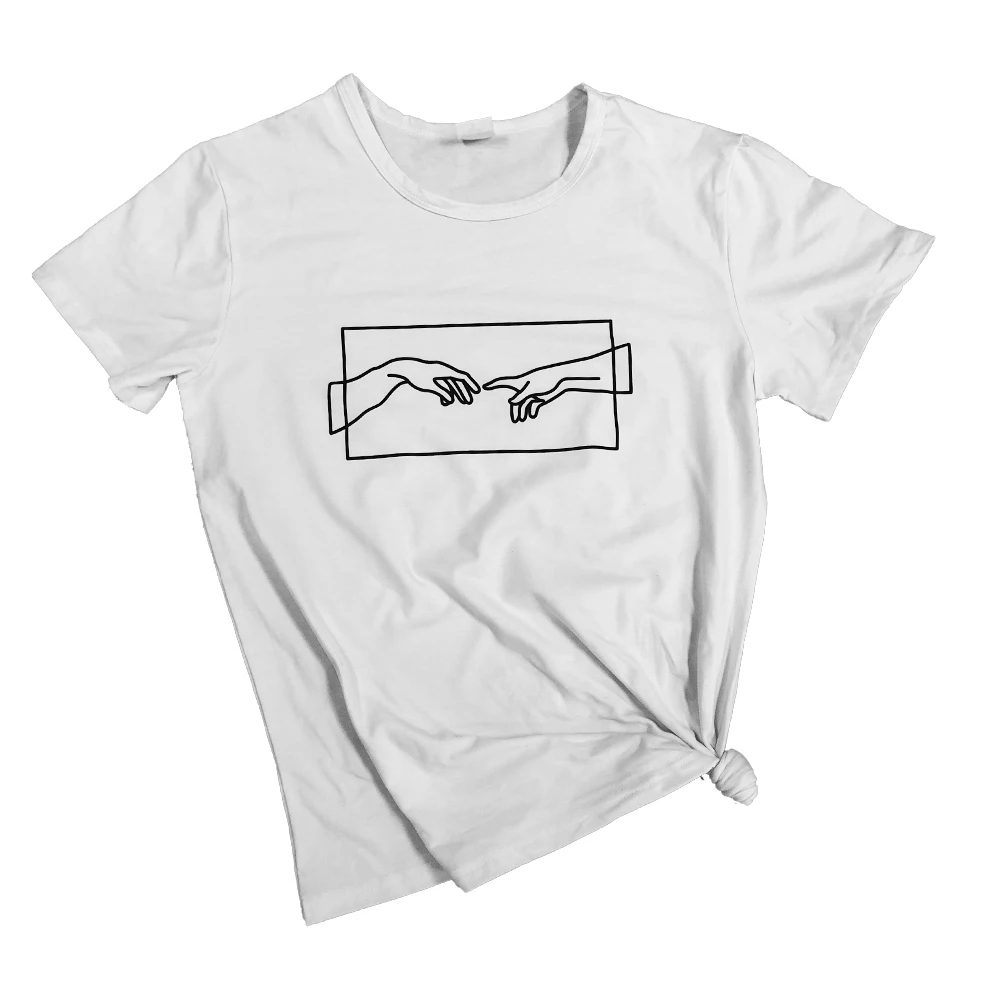 Gesture Printed T-Shirt Holding hands Slogan Grunge Tee Summer Casual Stylish Graphic Cotton Tumblr Gesture Hands Vintage shirts
Gesture Printed T-Shirt Holding hands Slogan Grunge Tee Summer Casual Stylish Graphic Cotton Tumblr Gesture Hands Vintage shirts