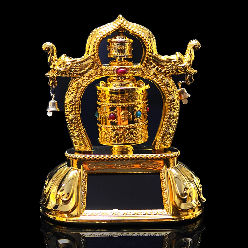 Hot Sale High Quality ABS Plastic Twin Tube Prayer Wheel Exquisite Pattern Bell Solar Energy Prayer Wheel Home Auspicious Decor
Hot Sale High Quality ABS Plastic Twin Tube Prayer Wheel Exquisite Pattern Bell Solar Energy Prayer Wheel Home Auspicious Decor