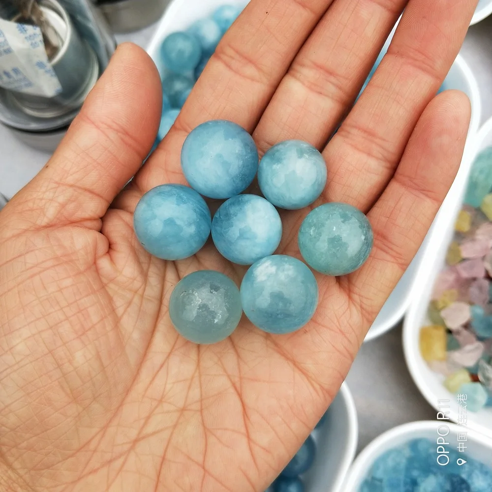 15-20mm Natural Aquamarine Crystal Ball Aquamarine Bead Crystal Healing Crystal Quartz Mineral
15-20mm Natural Aquamarine Crystal Ball Aquamarine Bead Crystal Healing Crystal Quartz Mineral