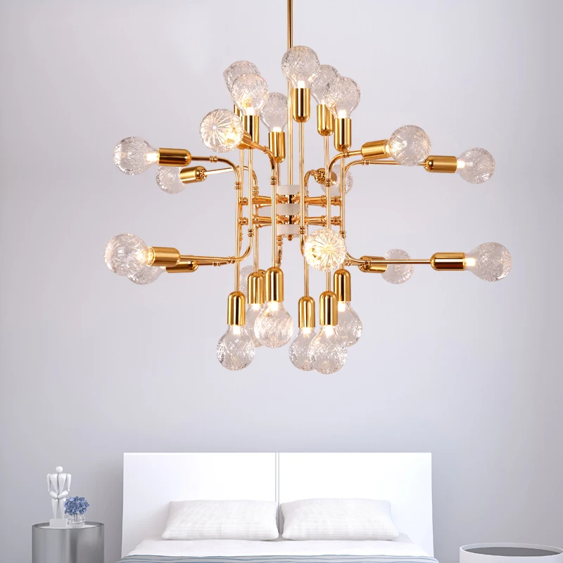 Modern LED Magic Bean LED Pendant Light Gold Metal Suspension Lamp For Foyer Stair Hotel Hall Hanging Home Pendant Lighting G254
Modern LED Magic Bean LED Pendant Light Gold Metal Suspension Lamp For Foyer Stair Hotel Hall Hanging Home Pendant Lighting G254