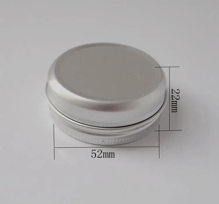 50pcs/lot--Dia.52mm * H.22mm 30g Cosmetic Aluminium Containers Small Empty Skin Care Cream Sample Storage Jars Party Gift Boxes
50pcs/lot--Dia.52mm * H.22mm 30g Cosmetic Aluminium Containers Small Empty Skin Care Cream Sample Storage Jars Party Gift Boxes