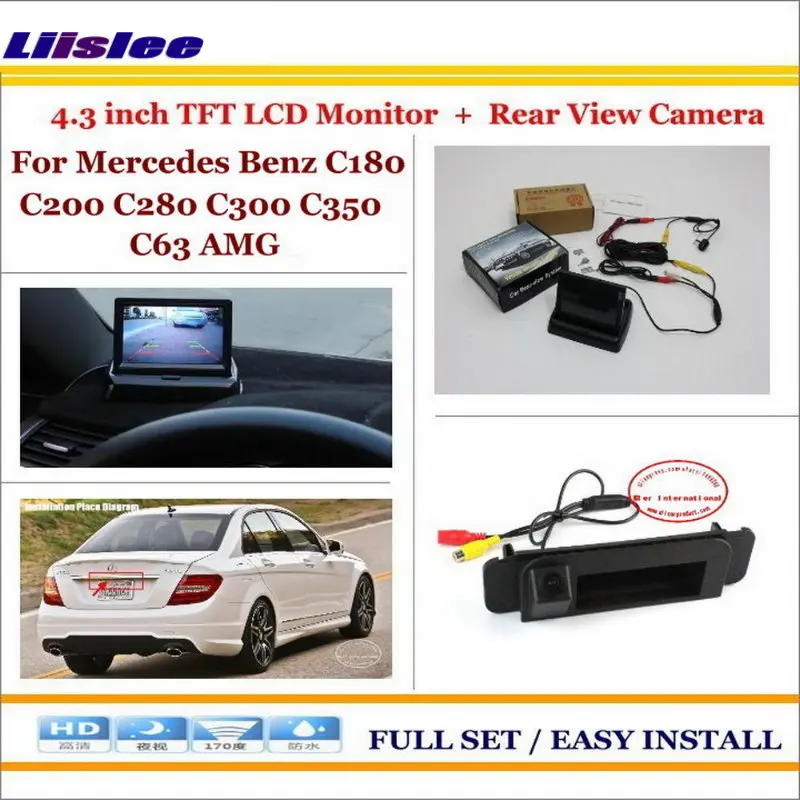 Auto Camera For Mercedes Benz C180 C200 C280 C300 C350 C63 AMG Car Reverse Rear Camera 4.3" TFT LCD Monitor Parking System
Auto Camera For Mercedes Benz C180 C200 C280 C300 C350 C63 AMG Car Reverse Rear Camera 4.3" TFT LCD Monitor Parking System