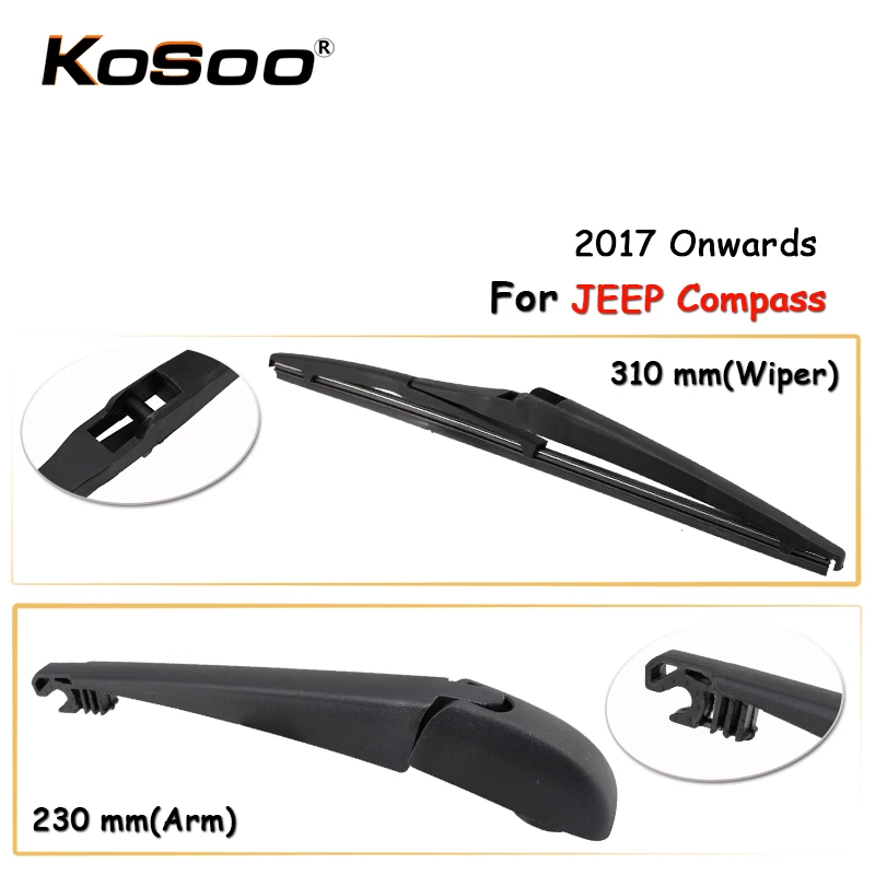 KOSOO Авто Задняя щетка автомобильного стеклоочистителя для JEEP Compass 310 мм 2017 года