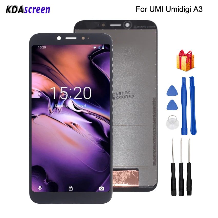 ЖК дисплей для UMI Umidigi A3 дигитайзер сенсорного экрана сменный экран телефонов
