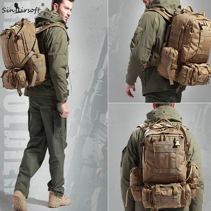New! 50L Molle High Capacity Tactical Backpack Assault Outdoor Military Rucksacks Backpack Camping Hunting Bag
New! 50L Molle High Capacity Tactical Backpack Assault Outdoor Military Rucksacks Backpack Camping Hunting Bag