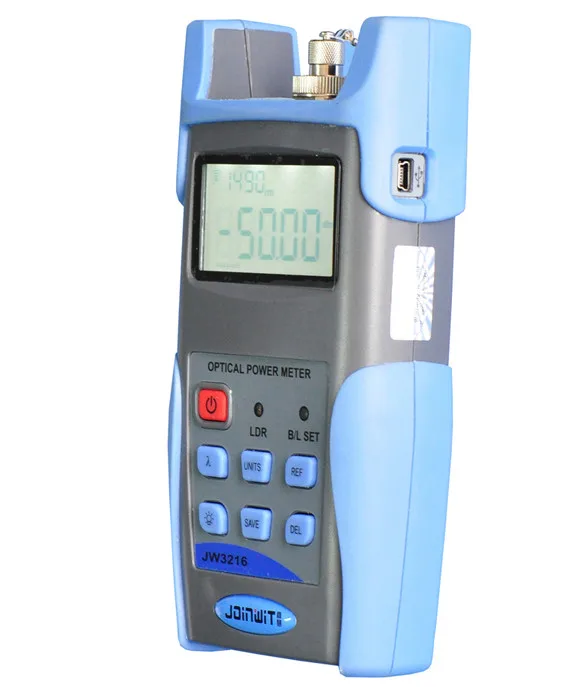 Handheld Optical Power Meter -70 to +6 dBm, FC/SC/ST Connectors, can Save & Download Testing Records, Support SM & MM
Handheld Optical Power Meter -70 to +6 dBm, FC/SC/ST Connectors, can Save & Download Testing Records, Support SM & MM