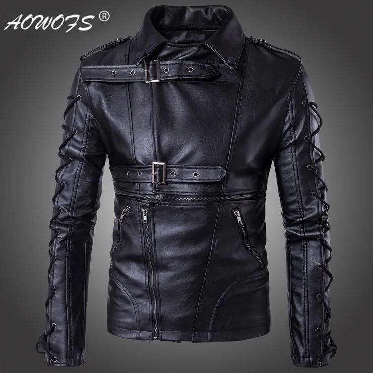 AOWOFS New Degisn Europe and America Fashion Motorcycle Leather Jacket Big Size 5XL Black Jaket Brand Men Leather Jackets Coats
AOWOFS New Degisn Europe and America Fashion Motorcycle Leather Jacket Big Size 5XL Black Jaket Brand Men Leather Jackets Coats
