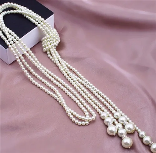 Women Gift word Charm Multilayer Sweater Chain Knot Tassel Sweater Chain 6-8-10-12MM shell Pearl long Two 120CM Wholesale Price
Women Gift word Charm Multilayer Sweater Chain Knot Tassel Sweater Chain 6-8-10-12MM shell Pearl long Two 120CM Wholesale Price