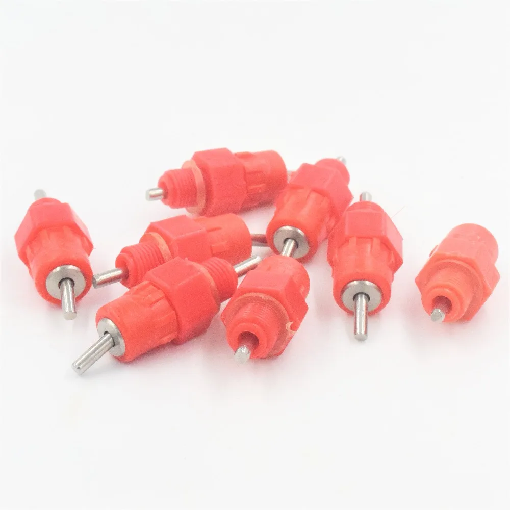 50 pcs Chicken Nipples Waterers Heavy Duty Stainless Steel Poultry Waterer Feeding System
50 pcs Chicken Nipples Waterers Heavy Duty Stainless Steel Poultry Waterer Feeding System