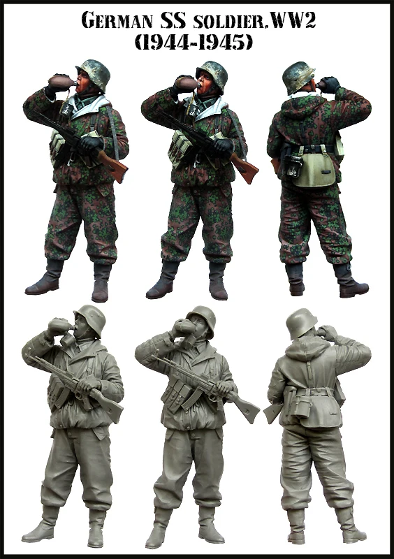 1/35 модельная фигурка из смолы набор немецкий Солдат Второй мировой войны