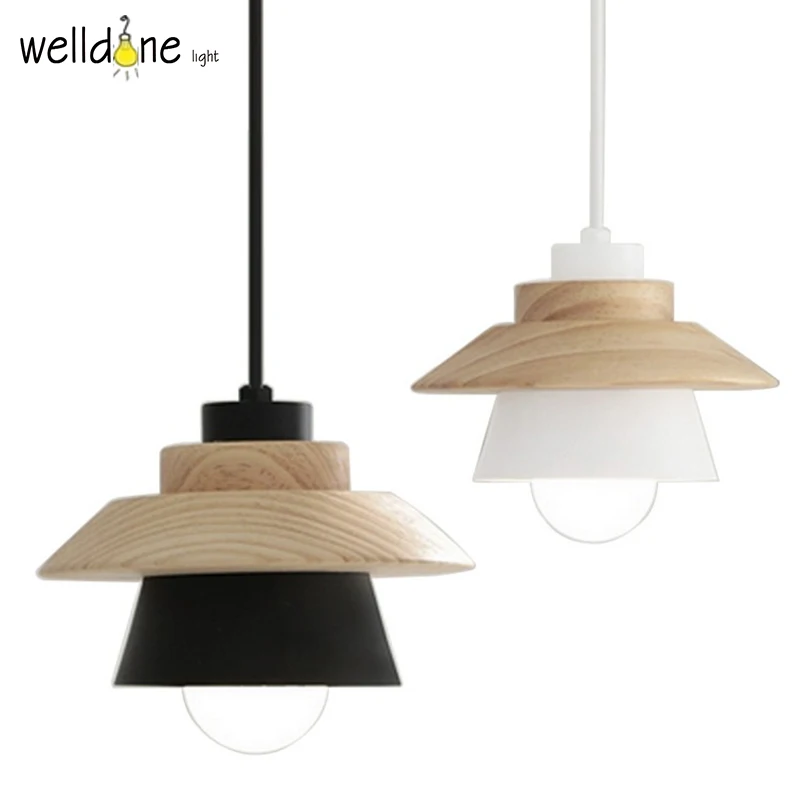 Modern E27 Scandinavian style Korea design Simple wood aluminum Pendant Lights Suspension Luminaire Pendant Lamp black white
Modern E27 Scandinavian style Korea design Simple wood aluminum Pendant Lights Suspension Luminaire Pendant Lamp black white