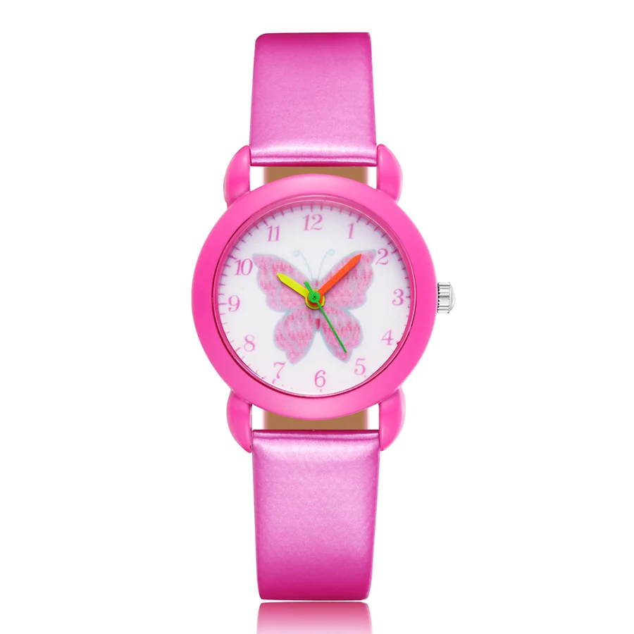 Fashion Cute pretty butterfly style Children's Watches Kids Student Girls Quartz leather Wrist Watch
Fashion Cute pretty butterfly style Children's Watches Kids Student Girls Quartz leather Wrist Watch