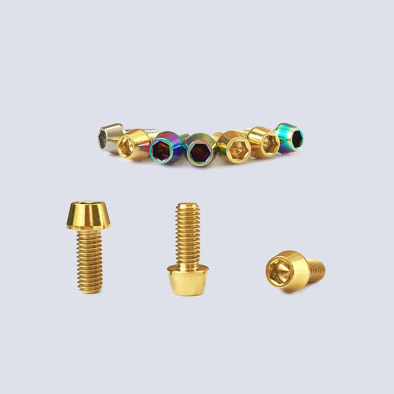4pcs M6*16/18/20 titanium alloy screws crank locking titanium screws with no shimmy
4pcs M6*16/18/20 titanium alloy screws crank locking titanium screws with no shimmy
