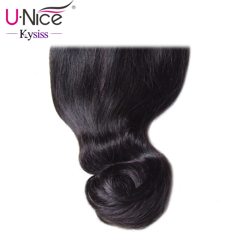 Волосы UNice Kysiss серии перуанские свободные волнистые кружева закрытие свободная