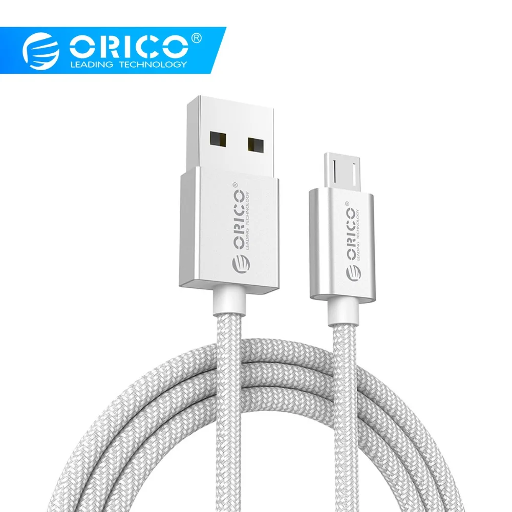ORICO EDC-10-V1 3 фута. Прочный нейлоновый Плетеный USB Micro зарядный кабель для передачи
