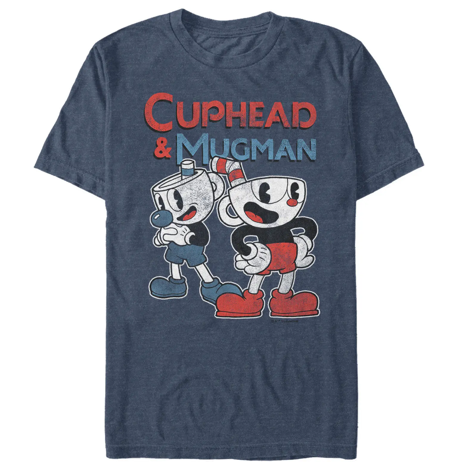 Cuphead ретро лучший друг мугман мужская графическая футболка Harajuku лето 2018