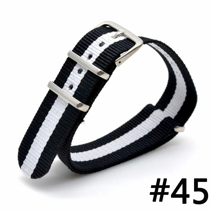 BUMVOR New 16/18/20/22/24MM Army Navy White Gray Military NATO Woven Fabric Nylon Bangle Bracelet Band Buckle Belt Accessories
BUMVOR New 16/18/20/22/24MM Army Navy White Gray Military NATO Woven Fabric Nylon Bangle Bracelet Band Buckle Belt Accessories