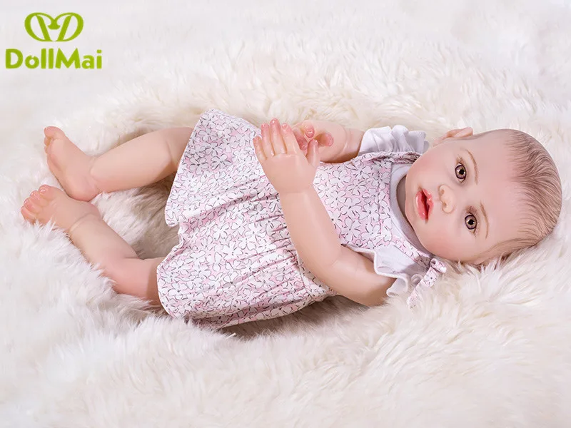 dollmai Reborn Baby Doll Realistic Soft silicone Reborn Babies Girl 17 Inch Adorable Bebe Kids Brinquedos boneca Toy
dollmai Reborn Baby Doll Realistic Soft silicone Reborn Babies Girl 17 Inch Adorable Bebe Kids Brinquedos boneca Toy