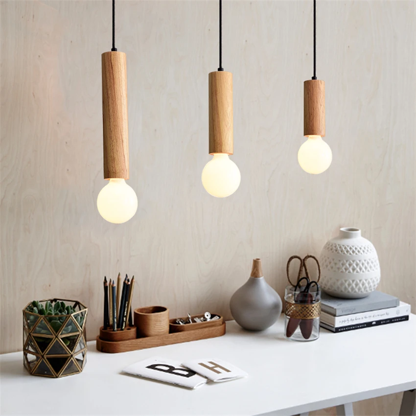 Modern Wooden Long Barrel Pendant Lights Single Head Restaurant Living Room Lighting Bedroom Table Hanging Lamps Deco Fixtures
Modern Wooden Long Barrel Pendant Lights Single Head Restaurant Living Room Lighting Bedroom Table Hanging Lamps Deco Fixtures